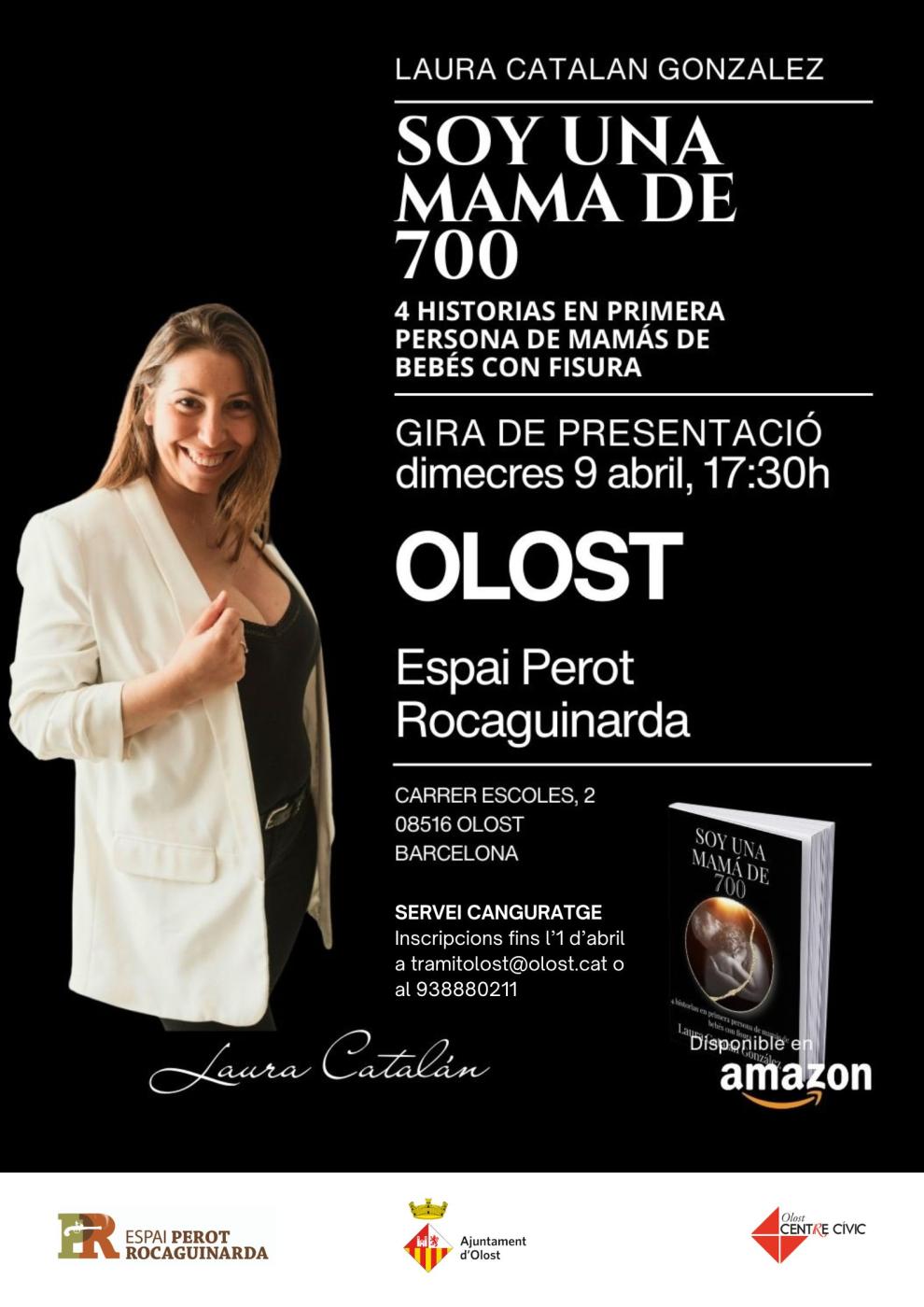 Laura Catalán presenta a Olost el llibre 